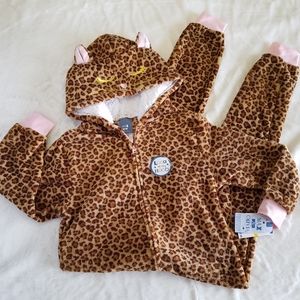 Max & Olivia Leopard-Print Pajamas Loungewear